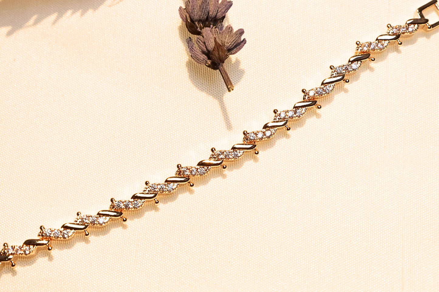 A timeless gold-plated bracelet that enhances any jewelry collection.
