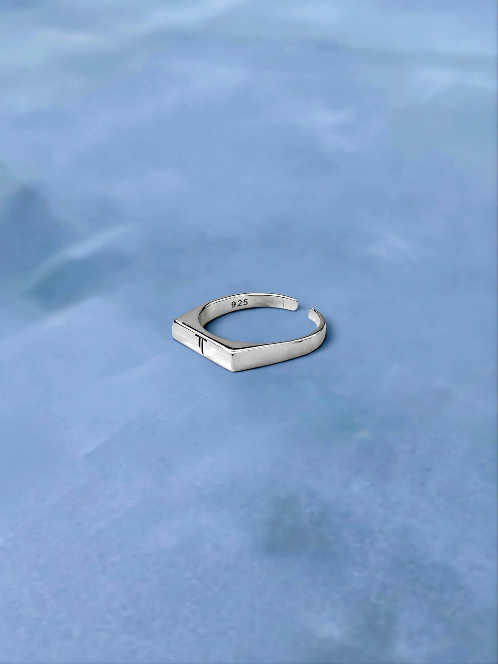 Column Signet Ring - 925 Silver