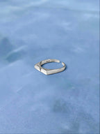 Antiocco Column Signet Ring - 925 Silver