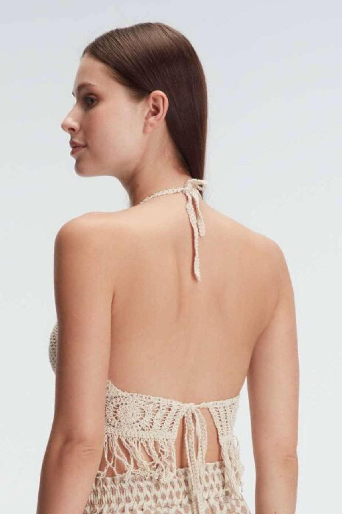 Sahara Glow Crochet Crop Top