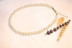 Classic pearl necklace – Achieve vintage elegance with gold-plated details.