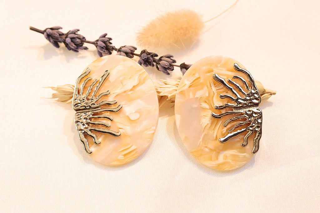 Beautiful statement Coral Earrings with lightweight design and nature-inspired coral metal accents for a chic look.