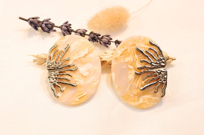 Beautiful statement Coral Earrings with lightweight design and nature-inspired coral metal accents for a chic look.