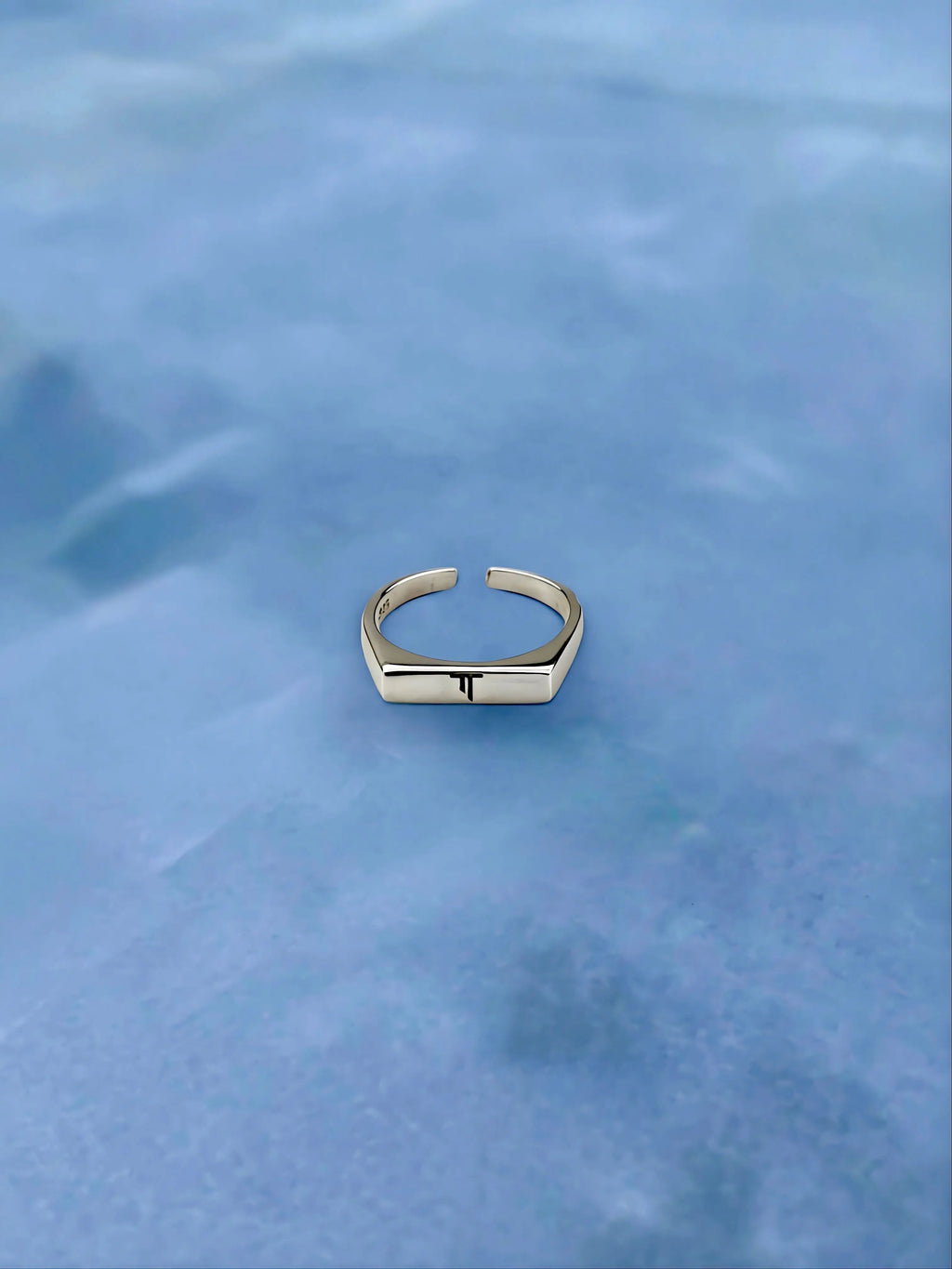 Column Signet Ring - 925 Silver