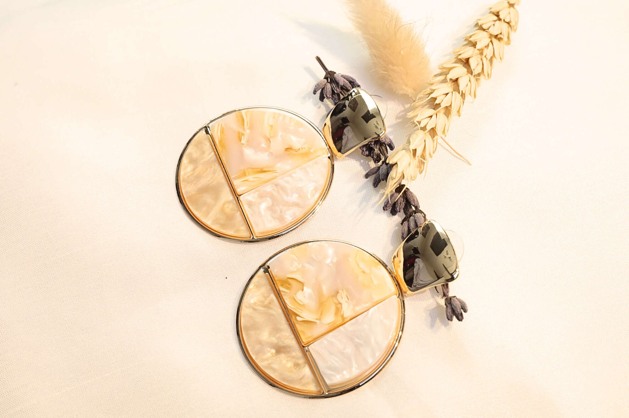 Artistic elegance meets modern charm. Luxe Mosaic Earrings in stunning color blends.