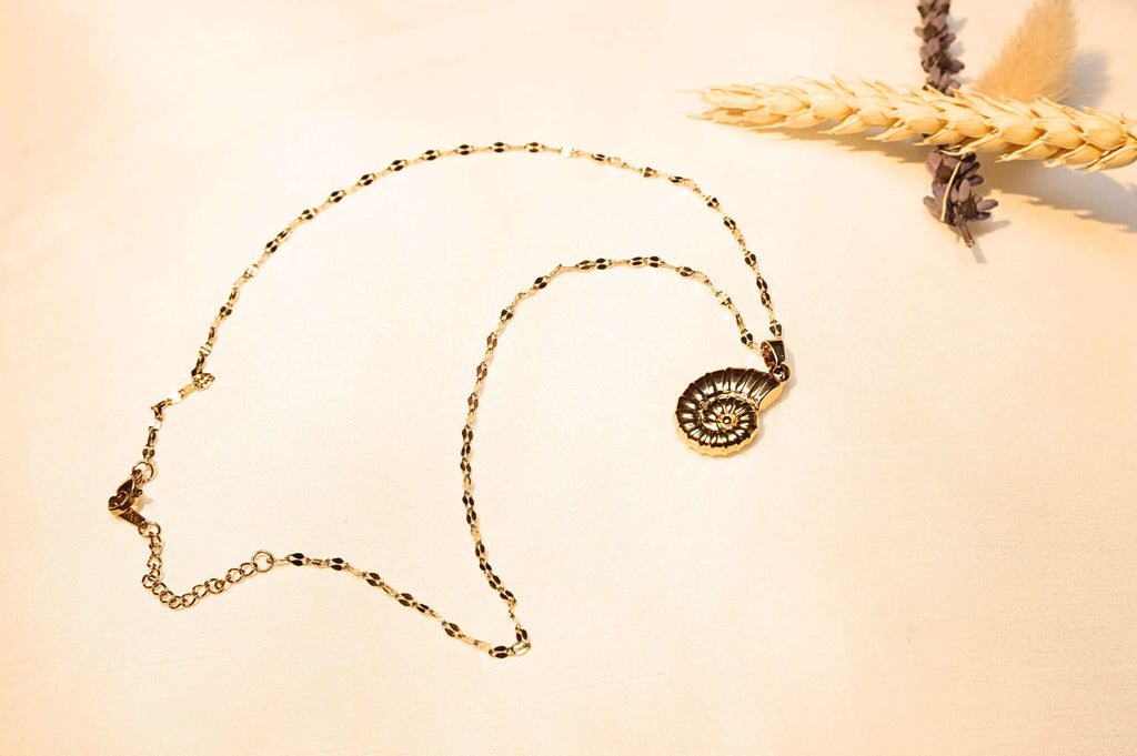 Vintage-inspired seashell necklace – The perfect choice for those seeking timeless and minimalist style.